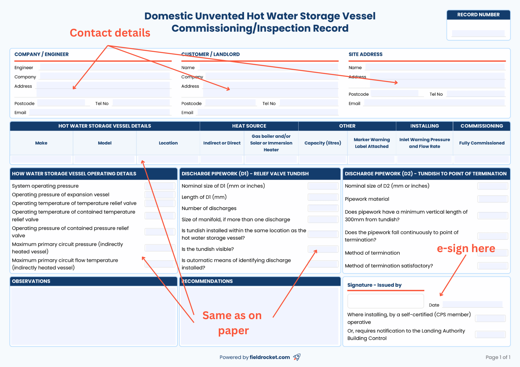 unvented_hot_water_tank_instructions A quick snapshot of how to fill out this certificate