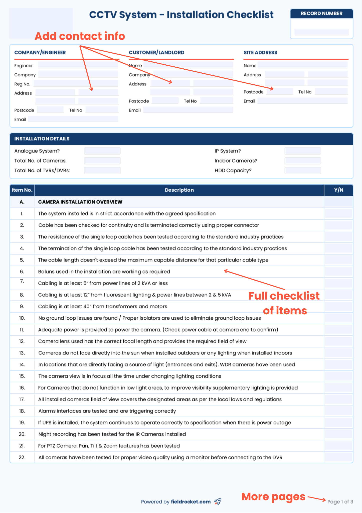 A quick guide on how to fill out a combined pressure test record