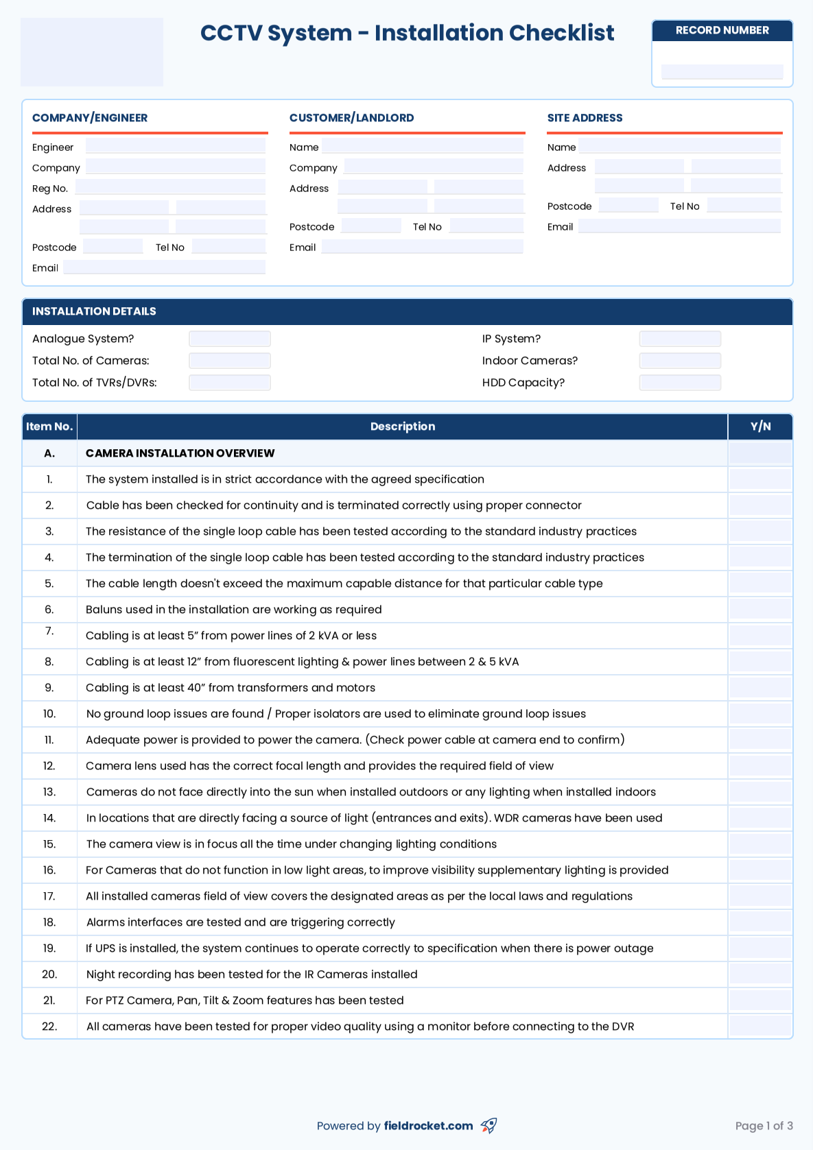 Our fillable CP12 gas safety certificate