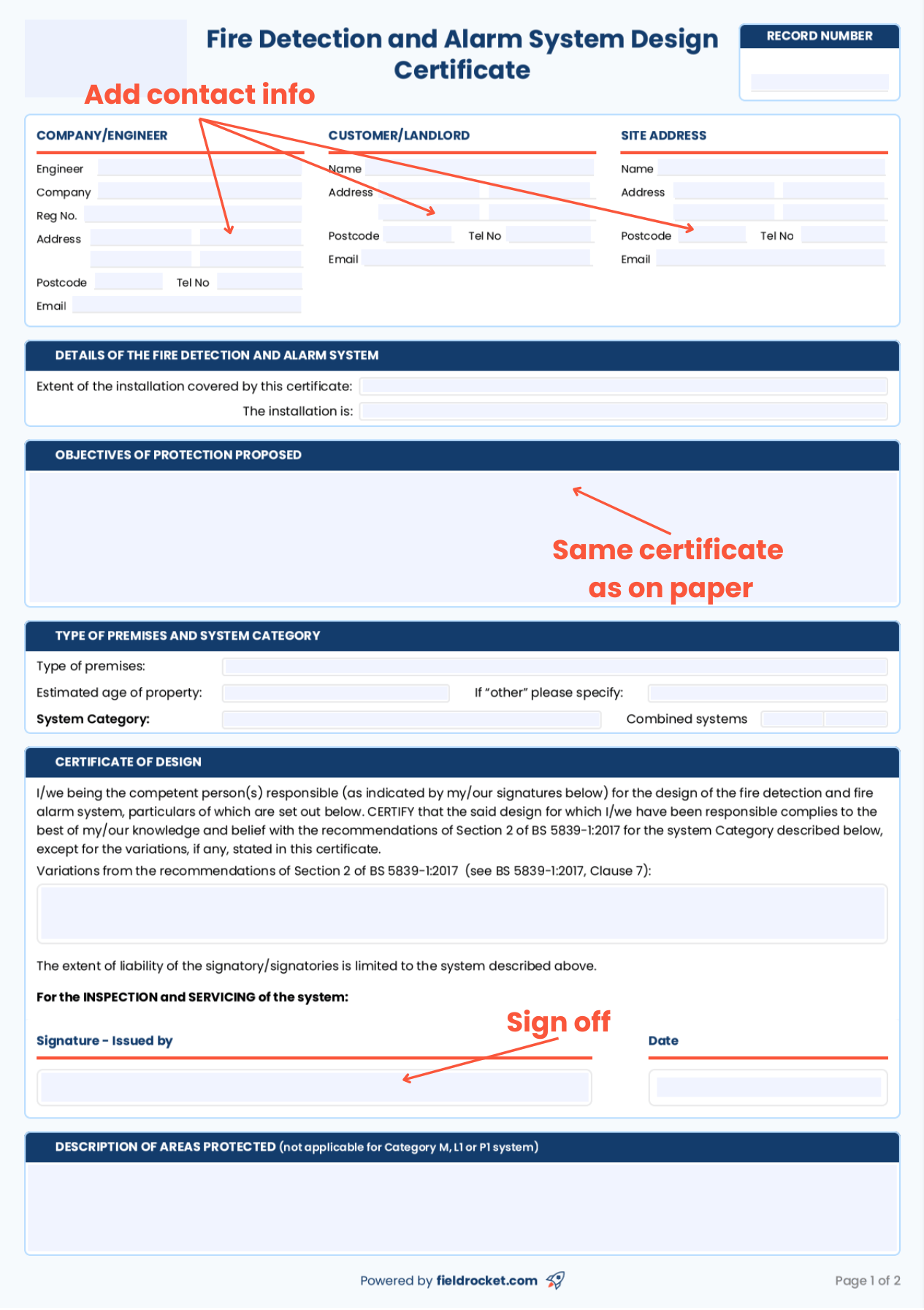 A quick guide on how to fill out a combined pressure test record