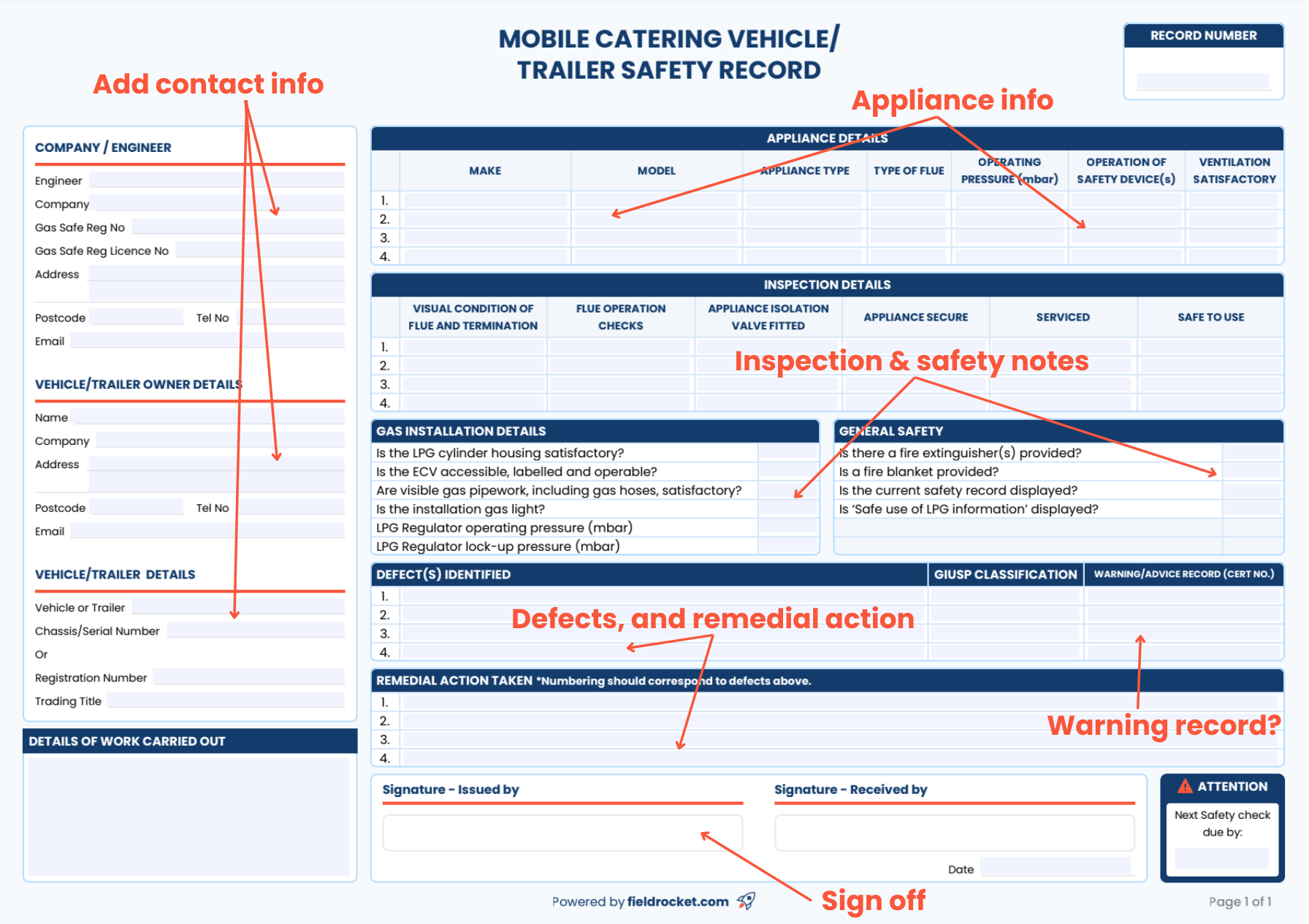 A quick guide on how to fill out a combined pressure test record