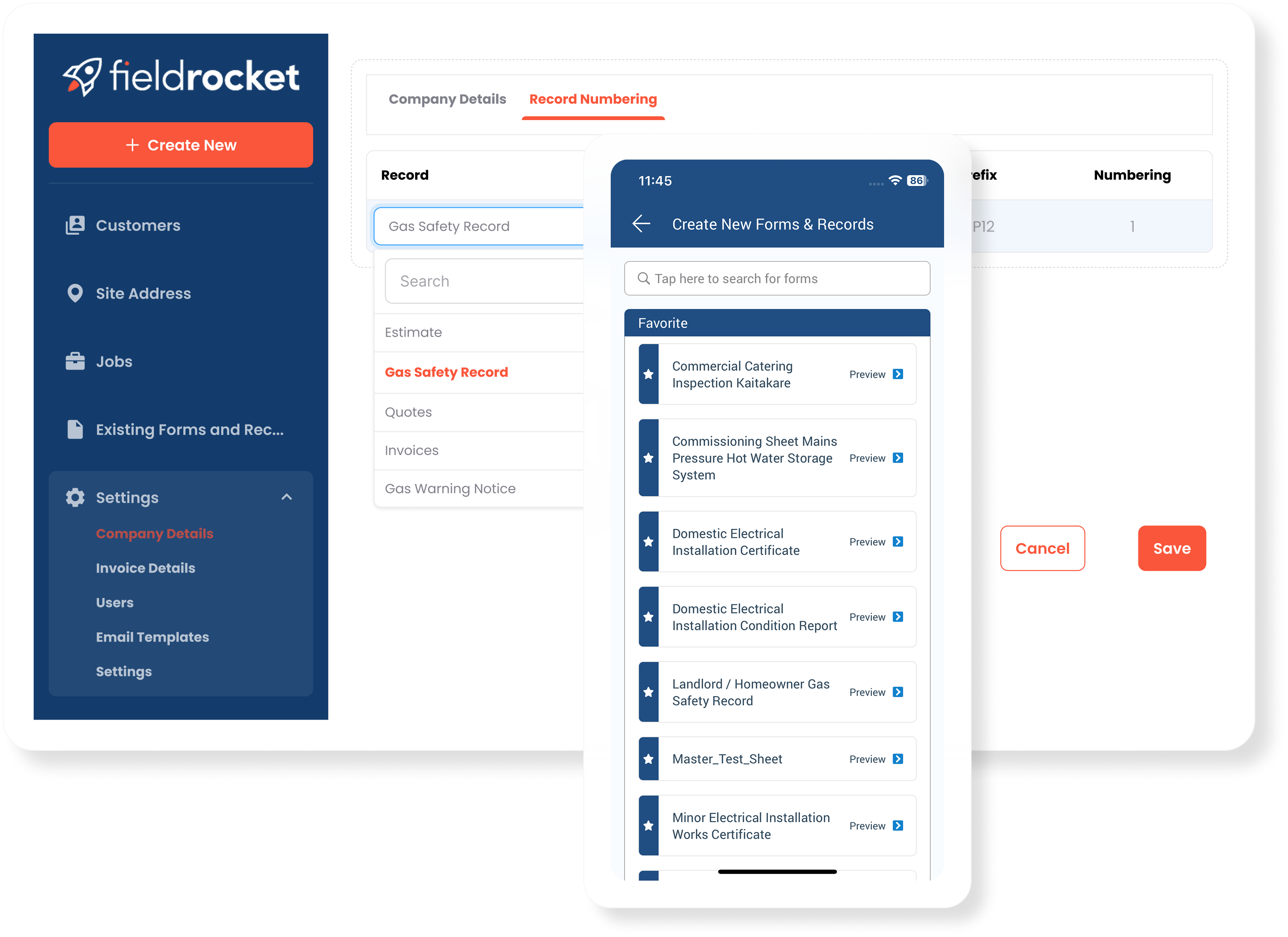Gas Certificate Software and App