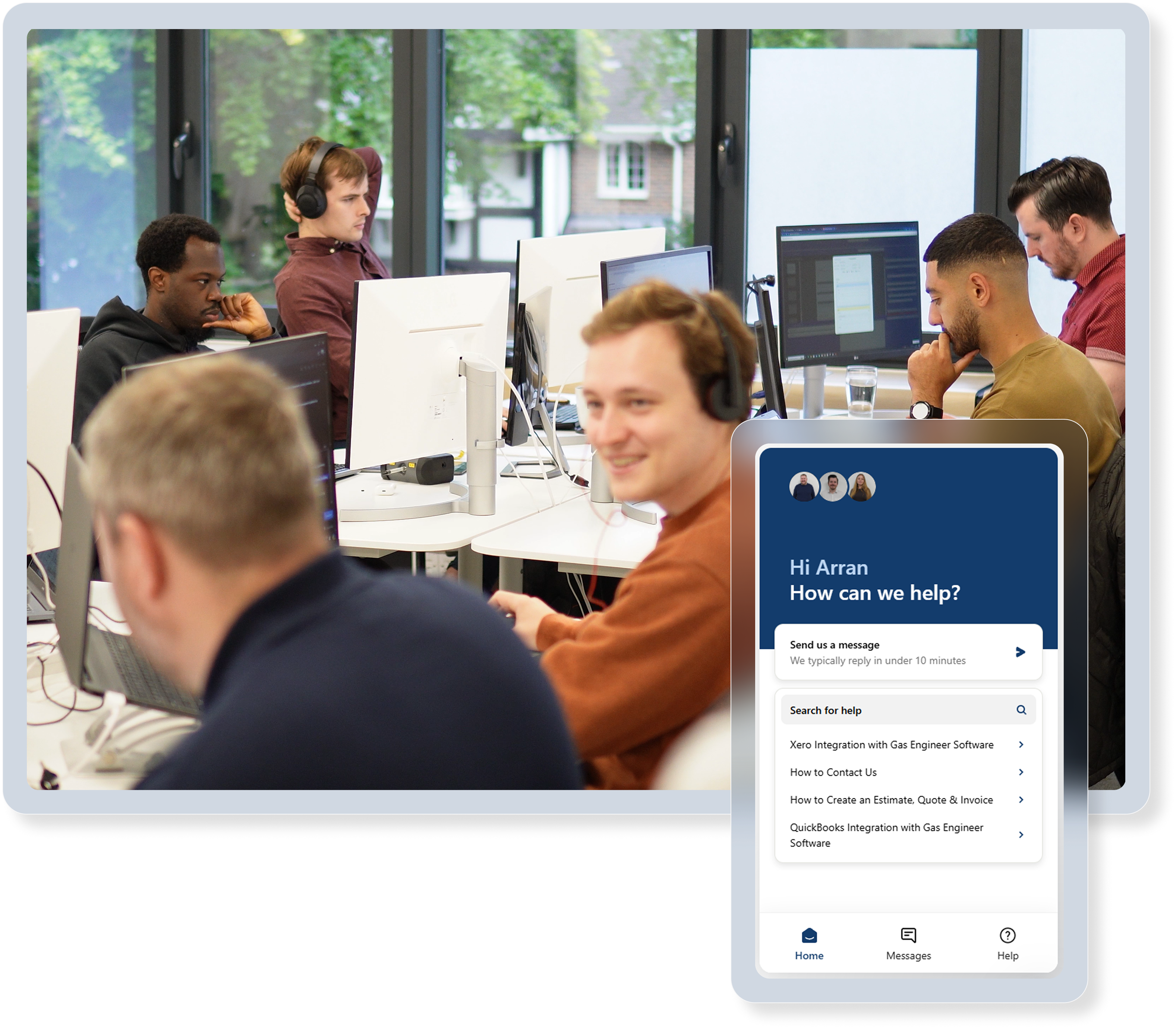 Organise your gas engineers and staff